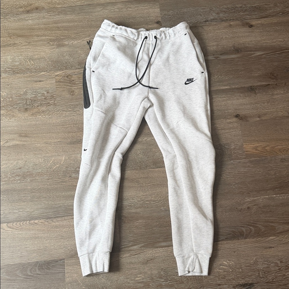 Nike Light Gray Joggers with Black Accents
